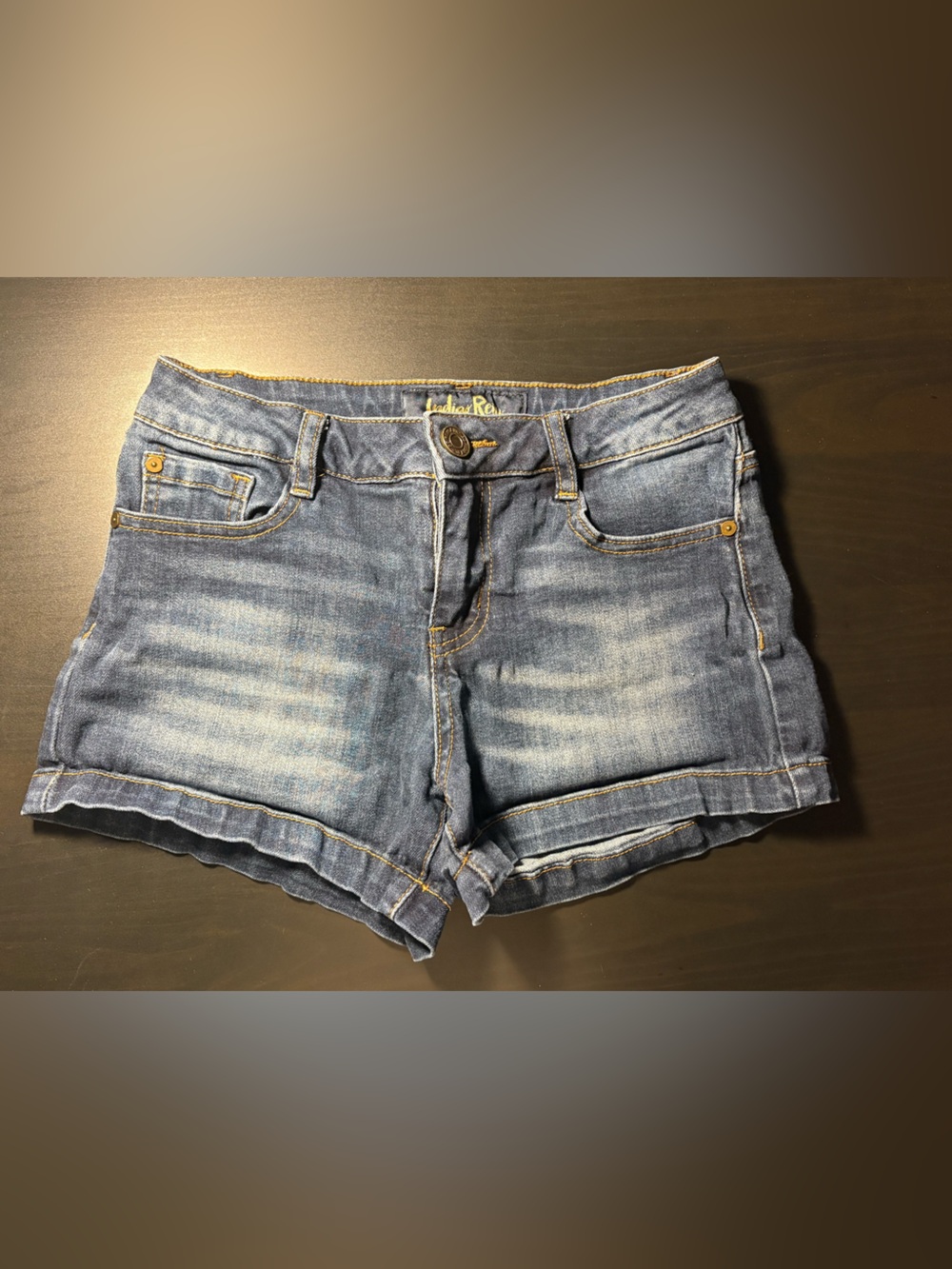 Indigo Rein Denim Shorts Size 3 Low Rise Jean Shorts